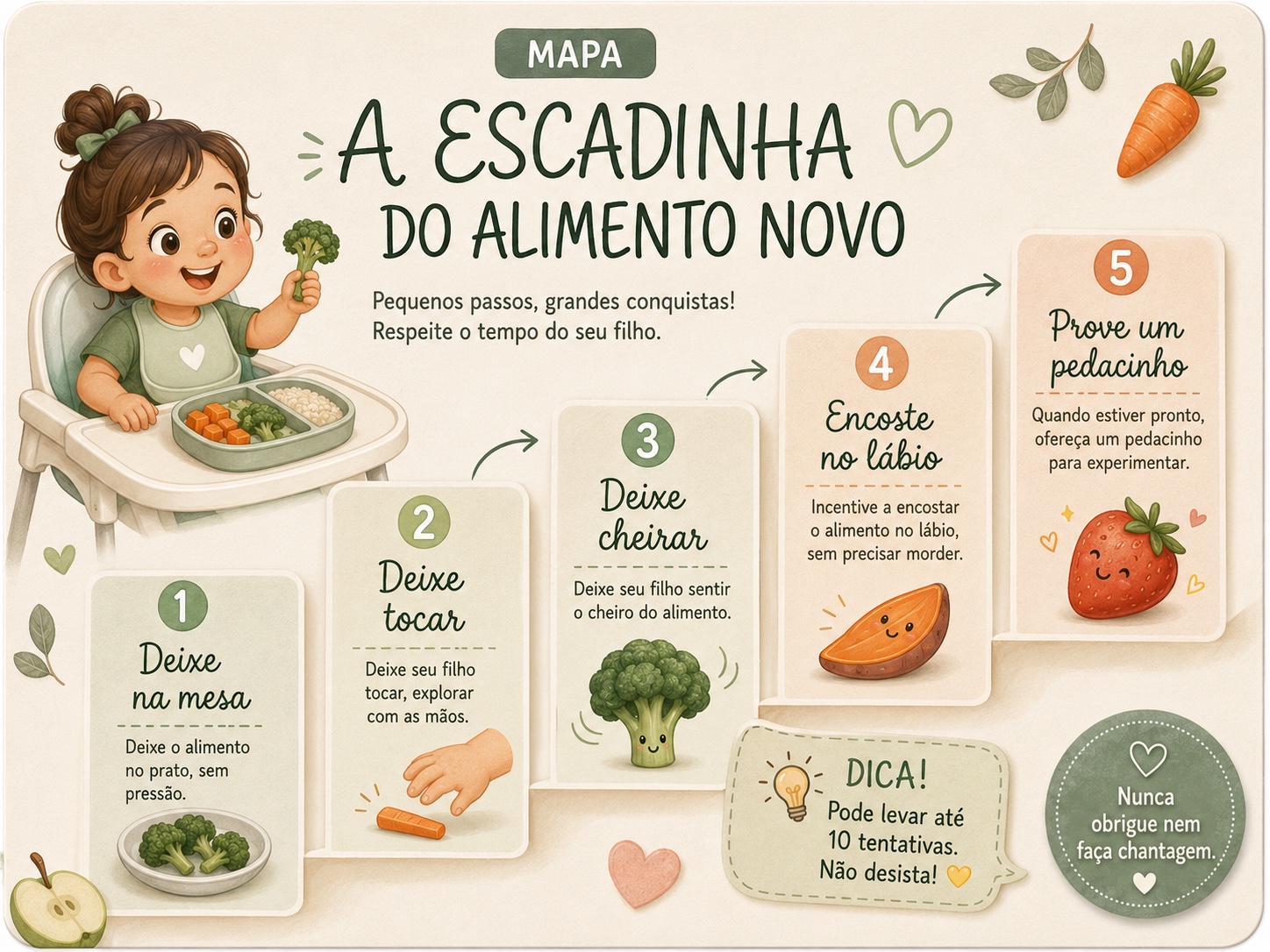 Mapa: A Escadinha do Alimento Novo